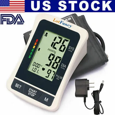 Automatic Digital Arm Blood Pressure Monitor Large BP Cuff Gauge Machine Meter • $25.99