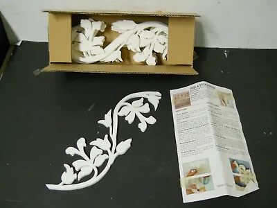 Peel & Stick Foam Stencil Border Flower Vine Scroll Paintable 10 Piece Set Craft • $18.71