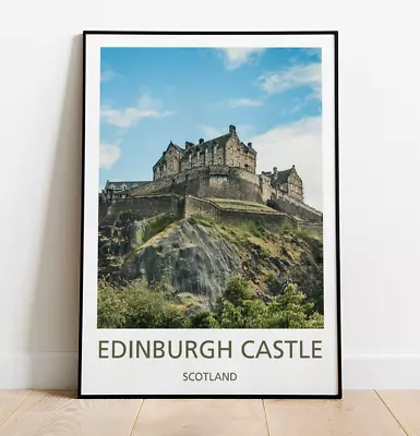 Edinburgh Castle Travel Poster Art Print Photo • £4.99