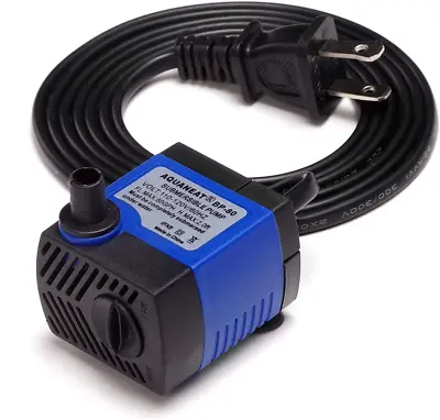 Submersible Water Pump 80GPH Fountain Pump Aquarium For Fish Tank Outdoor Water  • $11.36