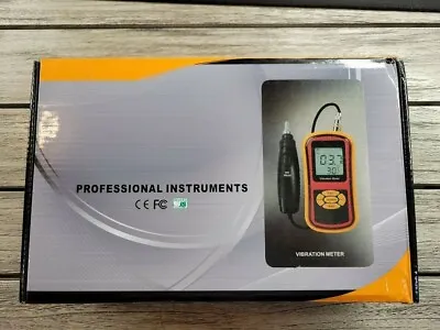 Vibration Meter GM63B Portable Mini LCD Display Digital Meter W/Probe 0-40℃ • $132.99