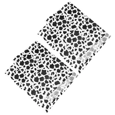  2 Pcs Table Covers For Home Cow Print Tablecover Black Tableware • £10.38