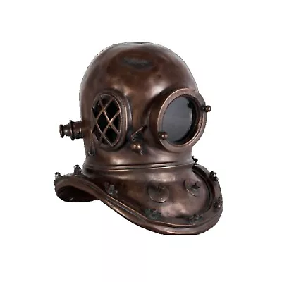 Antique Replica Mark V Divers Helmet In Faux Bronze • $192.50