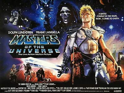 1987 Masters Of The Universe Poster Print 11X17 He Man Skeletor 🍿 • $12.93