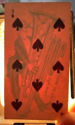 1888 PLAYING CARD Tobacco Card HOLD To LIGHT Kinney Cigarettes N233 8 SPADES • $24.99