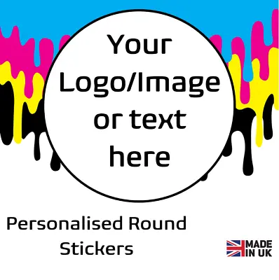 £2.99 • Buy Personalised Business Name Stickers Thank You Seals Your Logo Labels Address