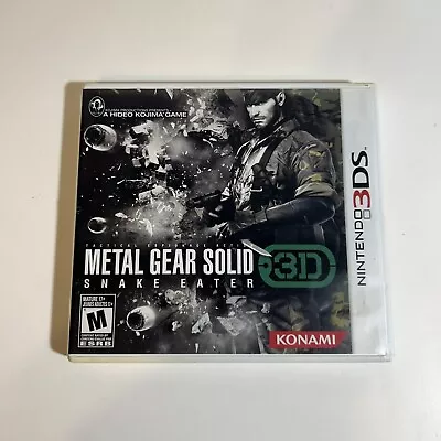 Metal Gear Solid 3D Snake Eater Nintendo 3DS (2012) TESTED & WORKING! Authentic • $74.99