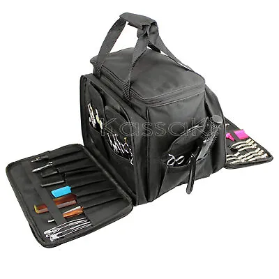 Extra Large Mobile Hairdressing Bag Barber Soft Kit Bag Salon Storage Kassaki • £46.95