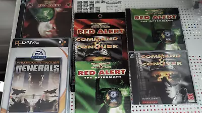 Command And Conquer + Red Alert + Aftermath + Generals W/Manuals And Guide 4 PC • $90