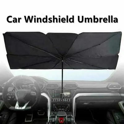 $22.85 • Buy Foldable Car Windshield Sunshade Umbrella Front Window Cover Visor Small Size