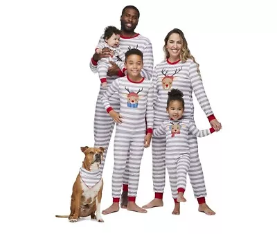 Jolly Jammies Women's Stripe Dear Matching Family Christmas Pajamas Set Size XL • $20.07
