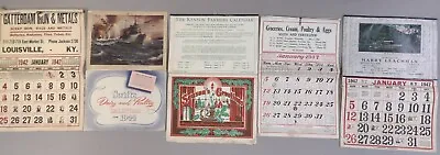 5 Vintage 1942 44 46 47 Farm Advertising Calendars Swifts Dairy Kenyon Farmers  • $9.99