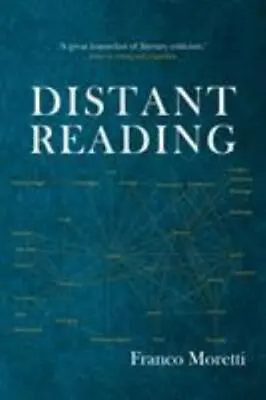 Distant Reading Moretti Franco • $10.23