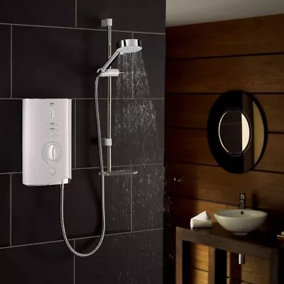 Mira Sport Max Airboost | White/Chrome | Electric Shower 10.8kW | RRP £280 • £209