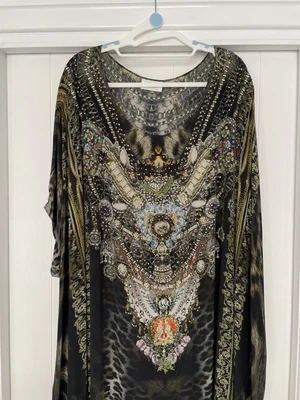 $249 • Buy Camilla Franks Kept Secrets Silk Round Neck Kaftan $599