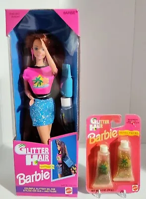 1993 Glitter Hair Barbie Doll Super Long Red Hair Mattel 10968 With Refill • $79.99