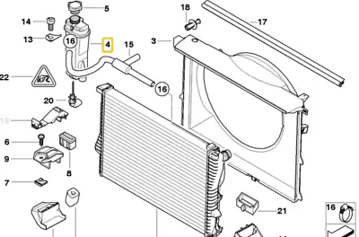 Expansion Tank For BMW E-38 E-39 • $79.95