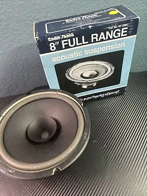 $42.99 • Buy Radio Shack #40-1286C 8  Full Range Acoustic Suspension Speaker Dual Cone Design