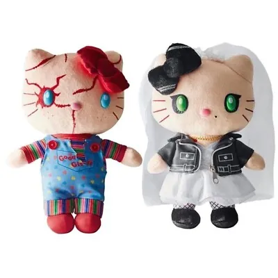 Hello Kitty Plush Toy Chucky & Tiffany Dolls Bride Of Chucky Child's Play Anime • $50.92