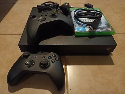 $160 • Buy Xbox One X Console, With Two Controllers And Game