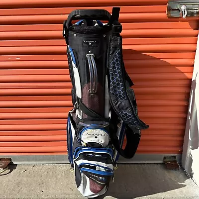 Maxfli Cart Golf Bag 5.0 U/Series 2 Handle Edge-top + Side Bag • $39.99