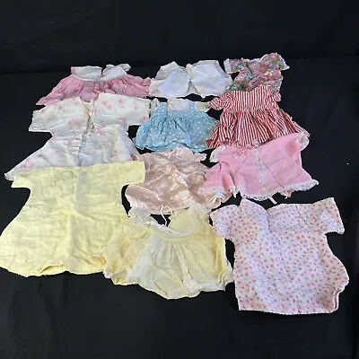 Vintage 1960’s Beautiful Vintage Baby Doll Clothes Lot 12” And Up 11pcs Unmarked • $63.75