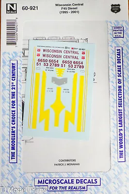 Microscale N #60-921 Wisconsin Central F-45 Locos 1995+ (N Scale) • $6.25