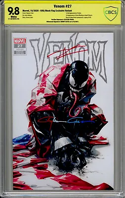 Venom 27 Black Flag Exclusive 9.8 Signed By Cates And Crain • $274.99