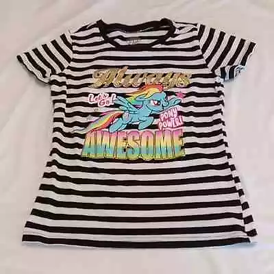 My Little Pony Girls Size Medium Striped My Little Pony T-shirt. • $12.99