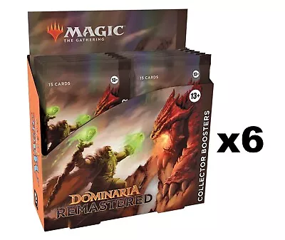 SEALED CASE! 6x Collector Booster Box Dominaria Remastered DMR MTG • $1017.80