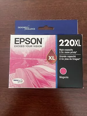 Epson 220XL Magenta Ultra  High Capacity Cartridge Ink Exp 02/23 • $12.99