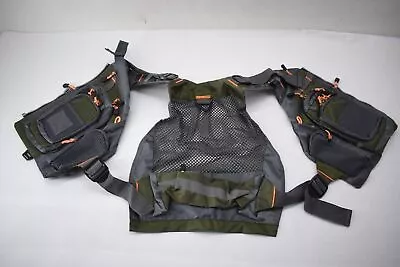 Fly Fishing Outdoor Vest Breathable Mesh Green Adjustable Straps CT-1658 Adult • $35.99