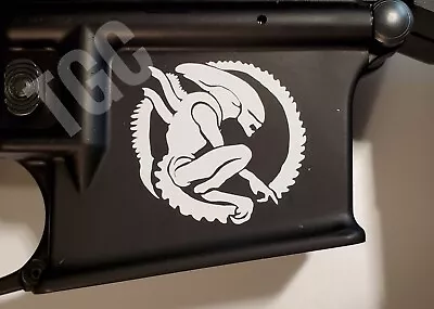 (3) Alien AVP VINYL DECAL AR Airsoft MSR Lower Magwell Sticker 5.56 Mag Skins • $4.69