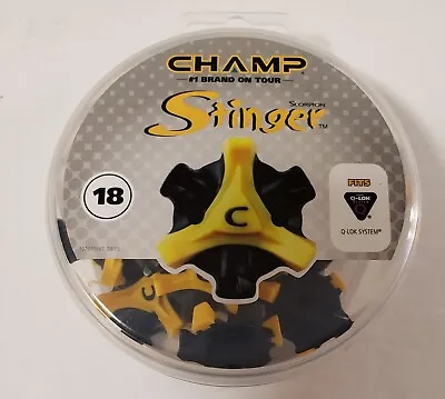 Champ STINGER Q-LOK Golf Spikes Q-Lok System Scorpion Stinger Pack Of 17 • $11.99
