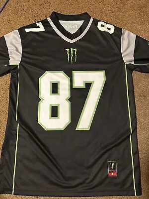 Rob Gronkowski Monster Energy Football Jersey Men's Size Large Ridell Gronk NFL • $50