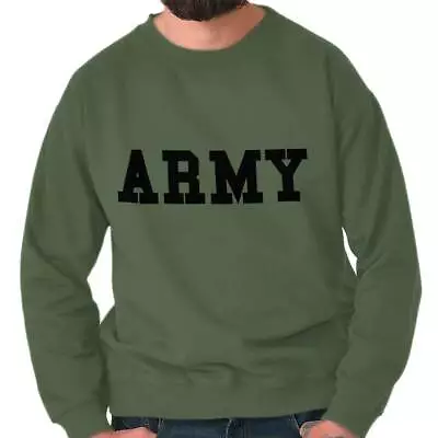 Military Army United States America Gift Womens Or Mens Crewneck Sweatshirt • $26.99