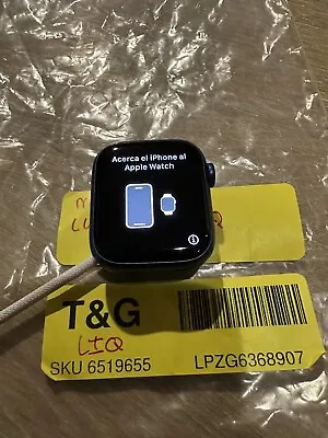 Unlocked Apple Watch Series 7 GPS 41MM Blue Aluminum Face Only • $140