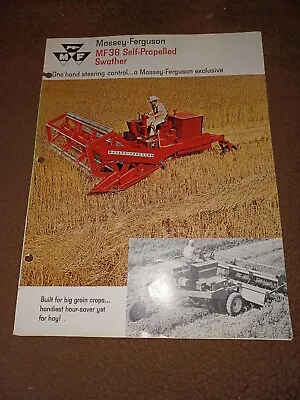 Vintage Massey- Ferguson MF 36 Self- Propelled Swather Brochure  • $40