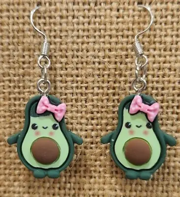 Lylas Earrings ~ Love Avocado Girl Fruit Organza Gift Bag ~ Postage Included • $5.95