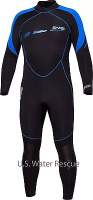 Wetsuit BARE 7mm Sport S-Flex Blue Men's Neoprene Full Stretch Diving Wet Suit  • $289.95