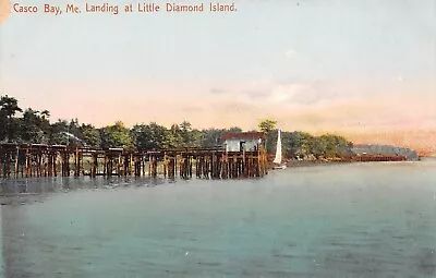 UPICK POSTCARD Casco Bay Maine Landing At Little Diamond Island C1910 Unposted • $6.68