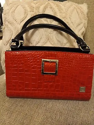 Miche Classic Red Alligator Handbag  Magnetic Switch Out Shell Purse • $35