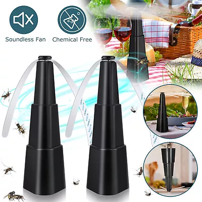 2x Portable Fly Repellent Fan Table Fly Fan Outdoor Indoor Keep Flies Away Party • £13.90