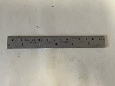 Starrett No CME600 Stainless Steel Rule 6  Long Machinist Tool ~ Made In USA • $12.95