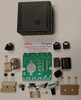 Ham Gadgets Pico CW Keyer ULTRA-PK KIT W/ Memories Small Easy Program Morse • $44.95