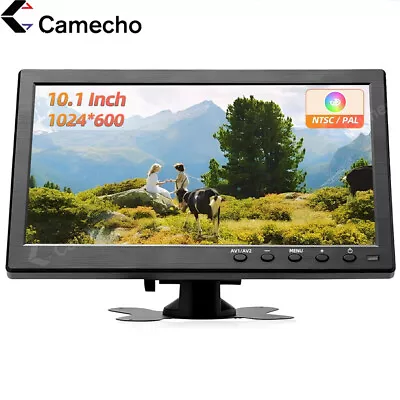 10.1  Inch HD LCD Screen Monitor PC CCTV HDMI/VGA/BNC Color Display Dual Speaker • £42.99