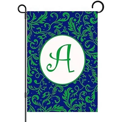 Stately Scroll Monogram  A  Garden Flag - 12.5  X 18  | Custom Decor • $7.95