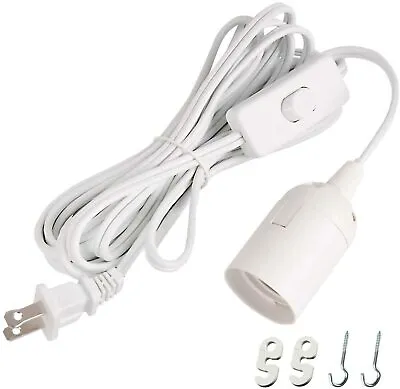 $10.59 • Buy 20 Feet Extension Hanging Lantern Pendant Light Lamp Cord Cable E26/E27 Socket