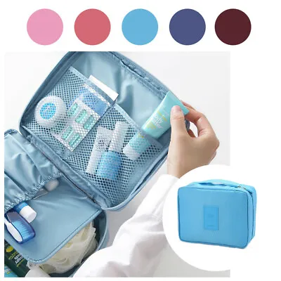 Cosmetic Bag Makeup Case Pouch Toiletry Wash Organizer Travel Bag School Pack • $5.95