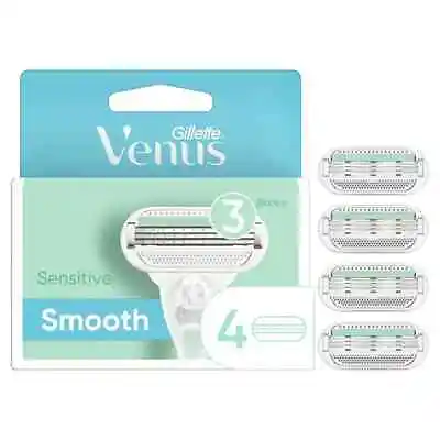 VENUS 3 Blade Smooth Sensitive Women's Razor Blade Refills- 4 Cartridges - NEW! • $15.06